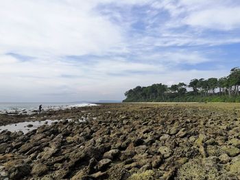 Scenic view of sea against sky