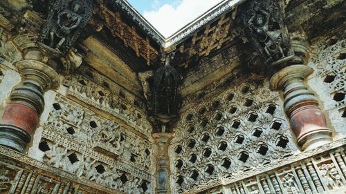 Low angle view of historical building