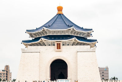 Low angle view of building against sky