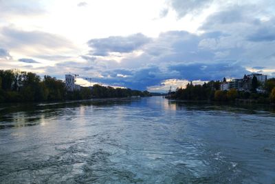 Scenic view of river against sky