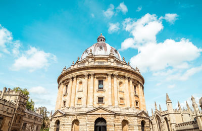 Low angle view of building against sky