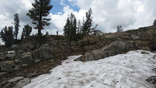 Panoramic view of rocks against sky