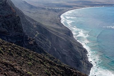 View of the coast of lanzarote