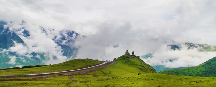 Panoramic view of landscape against sky