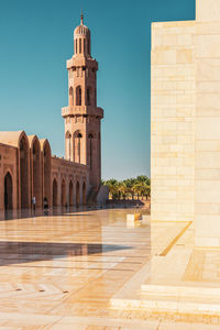 The sultan qaboos grand mosque in muscat, oman.