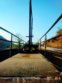 View of built structure against clear sky