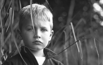 Portrait of young boy