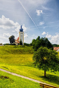 Scenic view of a church in upper franconia