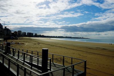 View of sea against cloudy sky