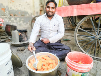 Street food making