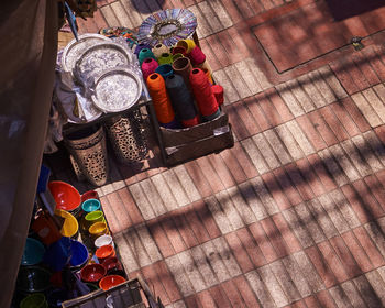 Full frame shot of sale in market