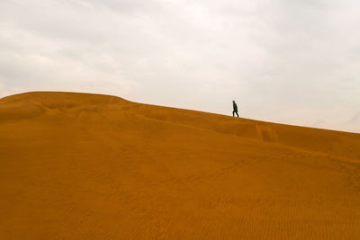 Scenic view of desert against sky