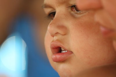 Close-up portrait of boy