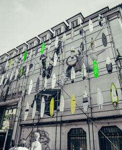 Low angle view of building against sky