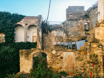 Old house with sky in background