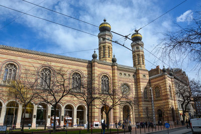 Low angle view of building against sky