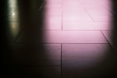 Close-up of tiled floor