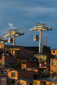 Cranes at construction site