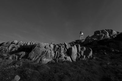 Low angle view of mountain against sky