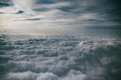 Aerial view of cloudscape against sky