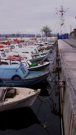 Boats in harbor