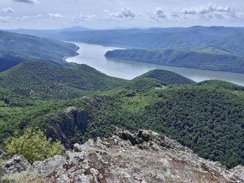 Danube from trescovat peak, romania