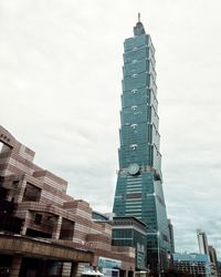 Low angle view of buildings against sky