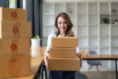 Young woman using mobile phone