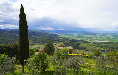 Scenic view of landscape against sky