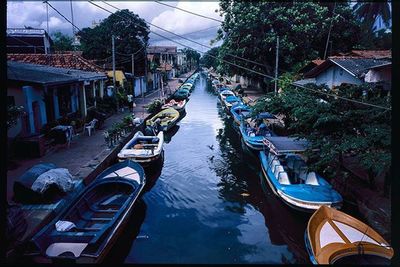 Boats in canal