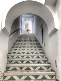 Low angle view of staircase in building