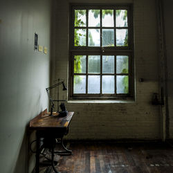 Interior of abandoned house