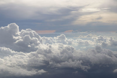 Low angle view of clouds in sky