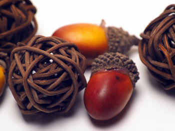 Close-up of orange fruits on table