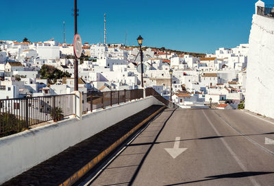 View of city against clear sky