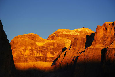 View of rock formations