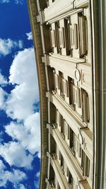 Low angle view of building against sky