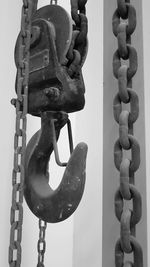 Close-up of metal chain