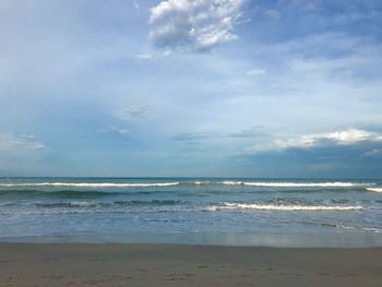 Scenic view of sea against sky