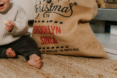 Close-up of baby girl