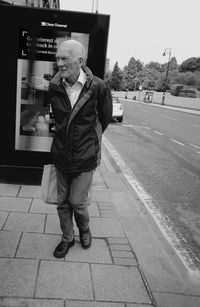 Full length of man standing outdoors