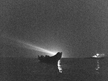 Shadow of sea against sky