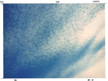 Low angle view of cloudy sky