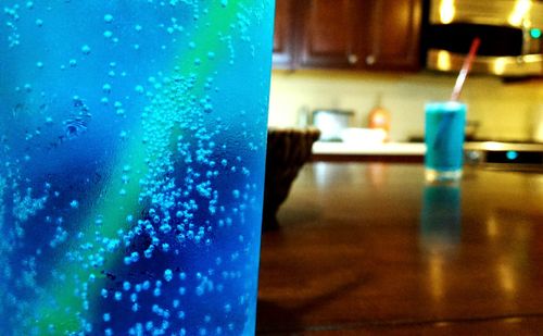 Close-up of drink on table