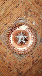 Close-up of clock on wall