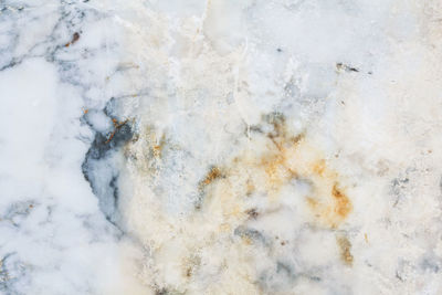 Full frame shot of snow covered rock