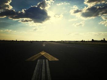 Road passing through landscape