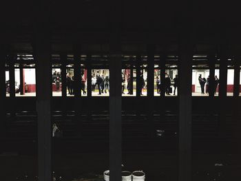 People in shopping mall