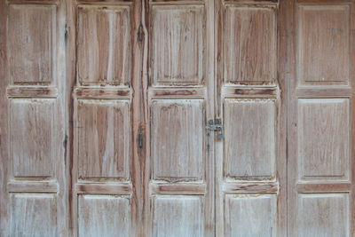 Full frame shot of closed wooden doors