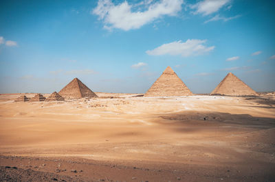 Scenic view of desert against sky